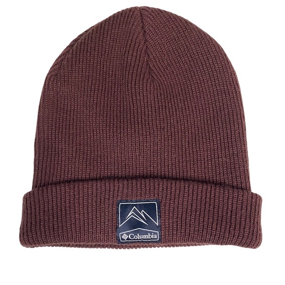 Columbia Accessories - Unisex Columbia Whirlibird Burgundy Cuffed 100% Acrylic Beanie One Size #1911321